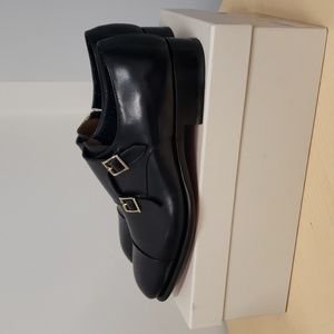 Santoni Double Buckle Captoe Shoes